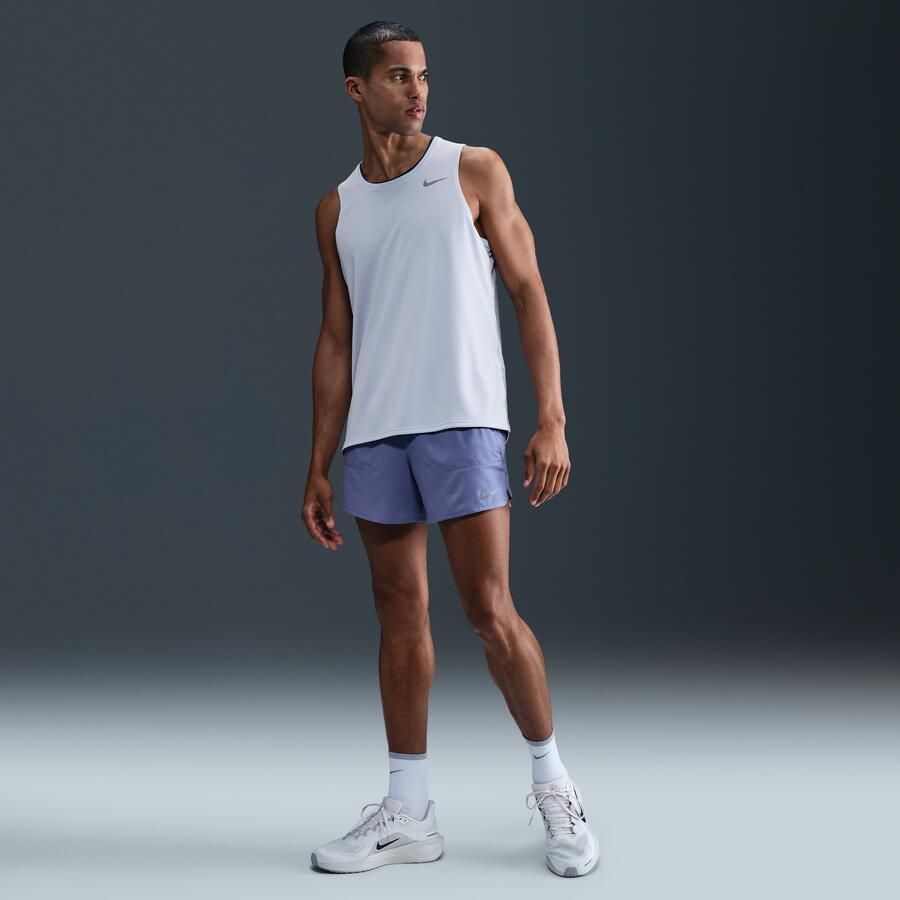 Nike Miler hardlooptanktop met Dri-FIT voor heren Grijs - Foto 3