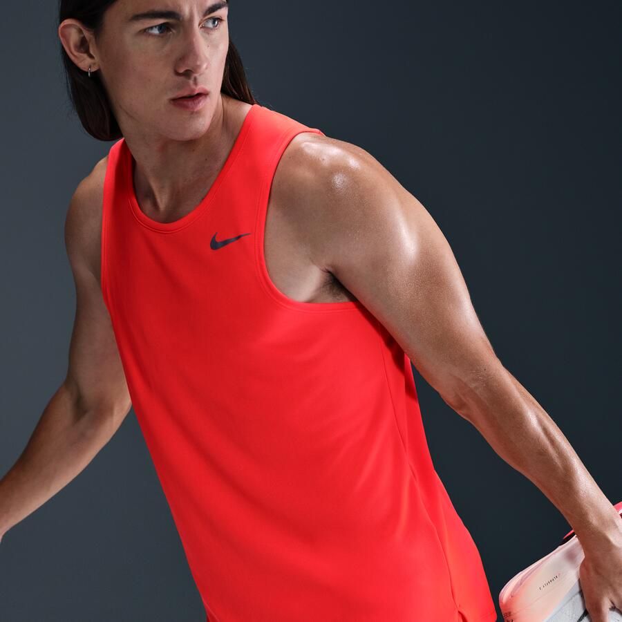 Nike Miler hardlooptanktop met Dri-FIT voor heren Rood - Foto 2