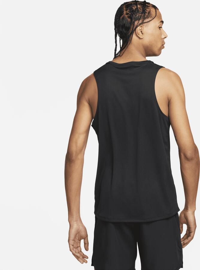 Nike Miler hardlooptanktop met Dri-FIT voor heren Zwart - Foto 4