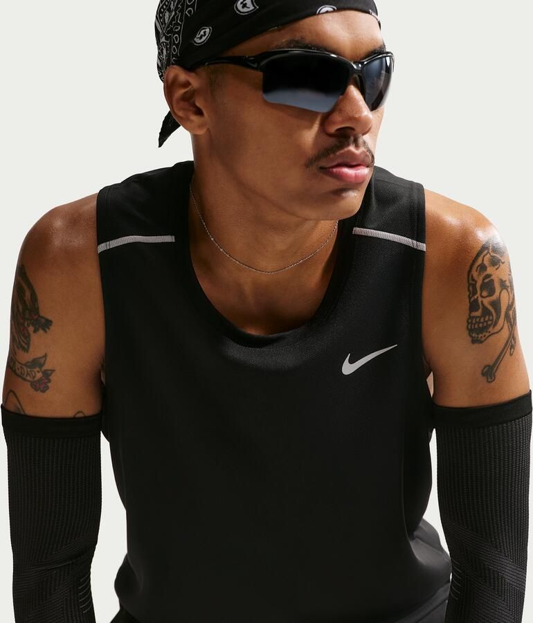Nike Miler hardlooptanktop met Dri-FIT voor heren Zwart - Foto 3