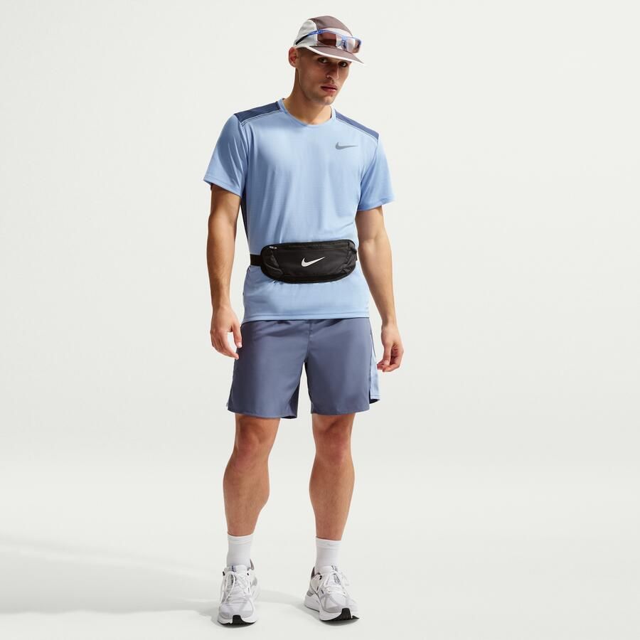 Nike Miler Hardlooptop met korte mouwen voor heren Blauw