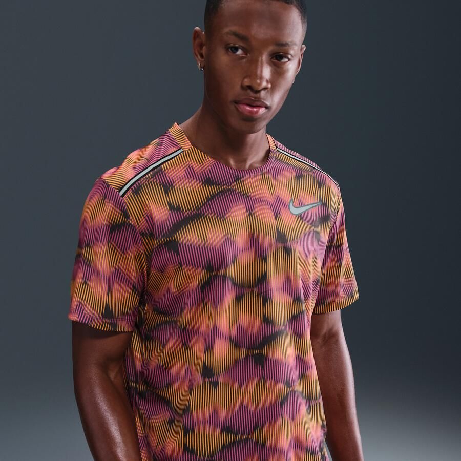 Nike Miler Hardlooptop met korte mouwen voor heren Grijs - Foto 4