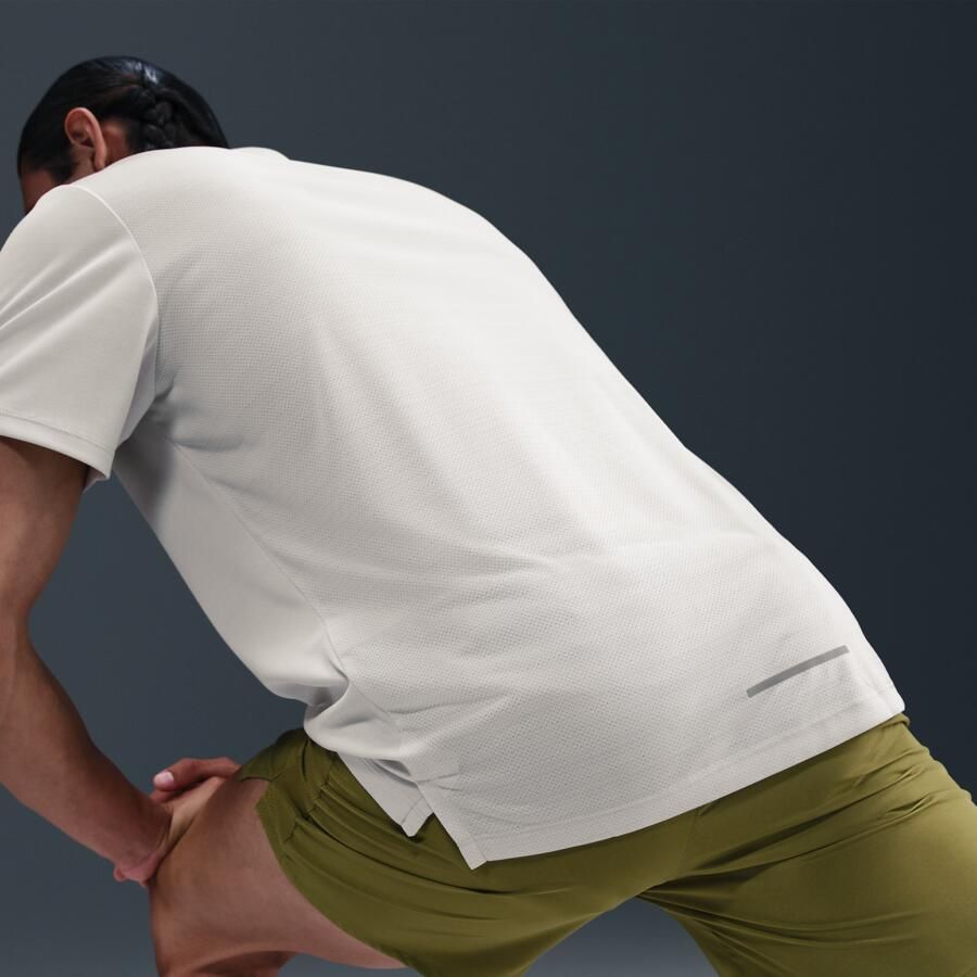 Nike Miler Hardlooptop met korte mouwen voor heren Grijs