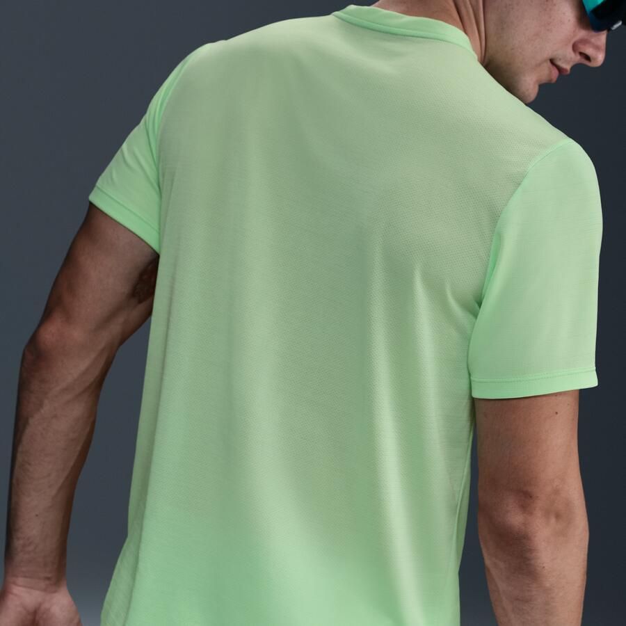 Nike Miler Hardlooptop met korte mouwen voor heren Groen