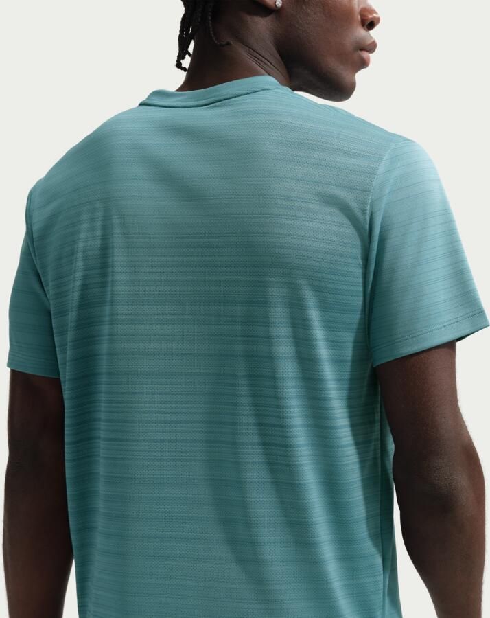 Nike Miler Hardlooptop met korte mouwen voor heren Groen - Foto 2