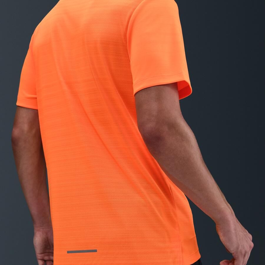 Nike Miler Hardlooptop met korte mouwen voor heren Oranje