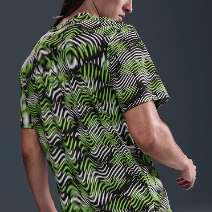 Nike Miler Hardlooptop met korte mouwen voor heren Zwart