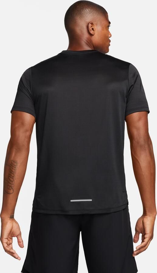 Nike Miler Hardlooptop met korte mouwen voor heren Zwart - Foto 3