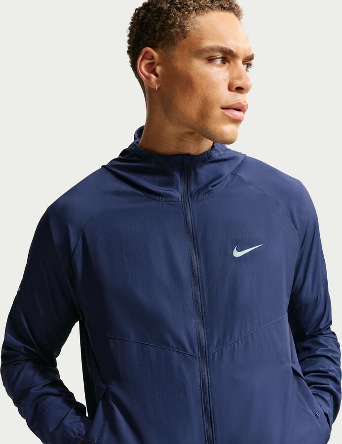 Nike Miler Repel hardloopjack voor heren Blauw - Foto 4
