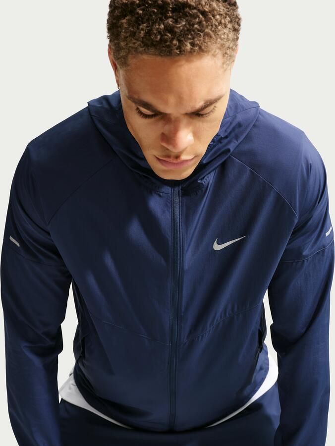 Nike Miler Repel hardloopjack voor heren Blauw - Foto 2