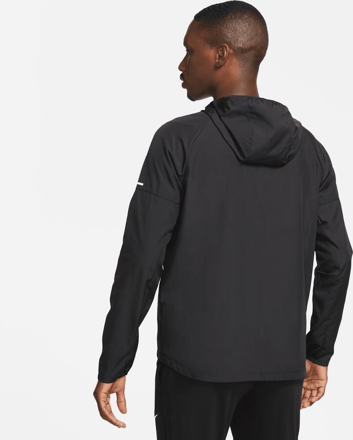 Nike Miler Repel hardloopjack voor heren Zwart - Foto 4