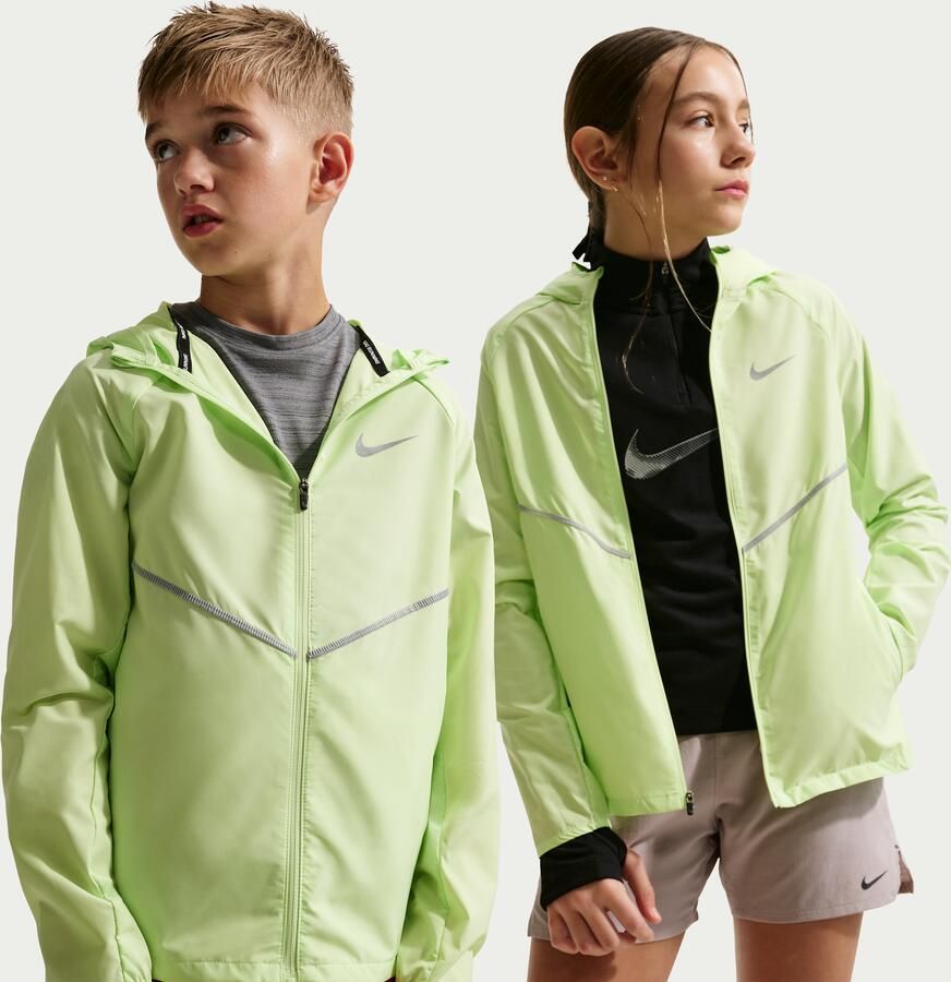 Nike Miler Repel trainingsjack met UV-bescherming voor kids Groen - Foto 4