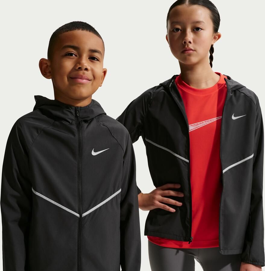 Nike Miler Repel trainingsjack met UV-bescherming voor kids Zwart - Foto 4