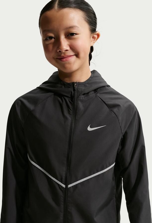 Nike Miler Repel trainingsjack met UV-bescherming voor kids Zwart - Foto 2