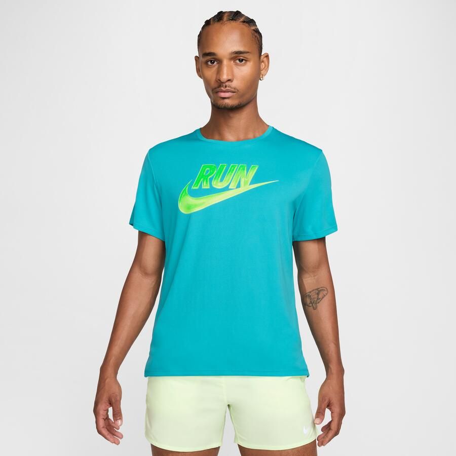 Nike Miler Run Energy Dri-FIT hardlooptop met korte mouwen voor heren Groen - Foto 4