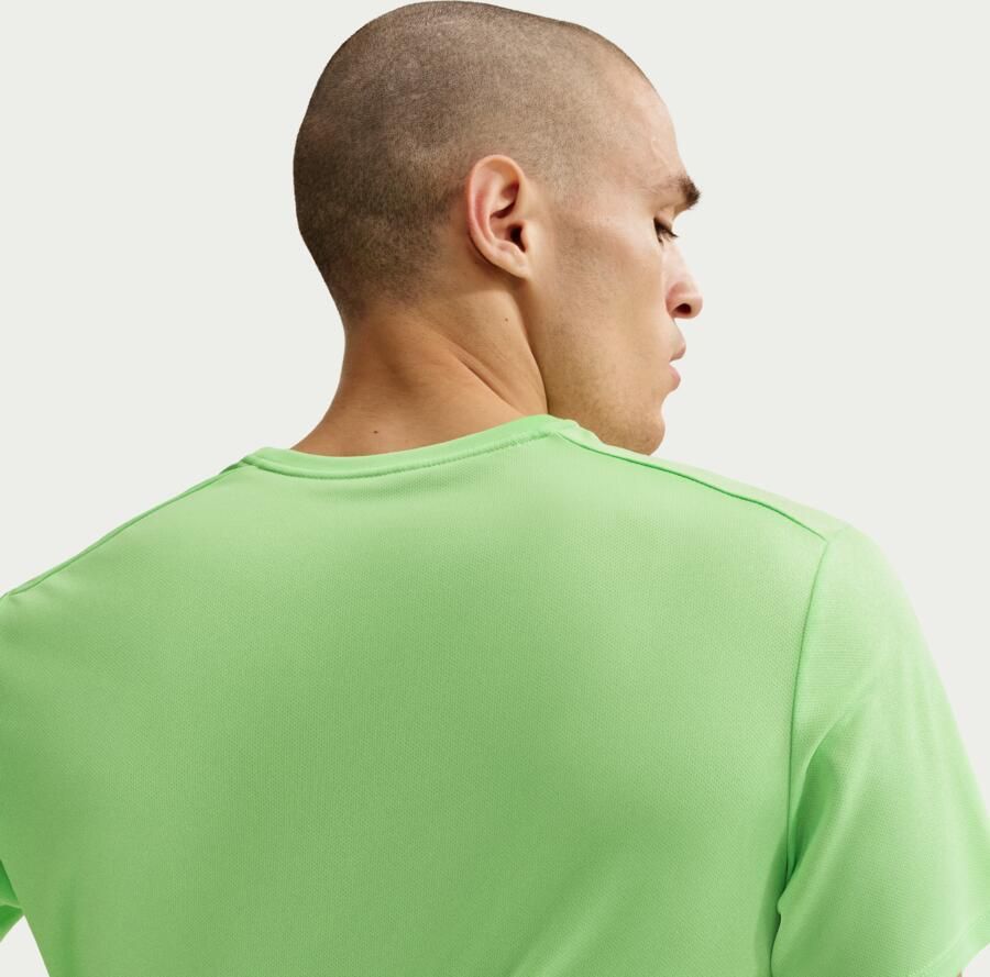 Nike Miler UV hardlooptop met korte mouwen en Dri-FIT voor heren Groen - Foto 3