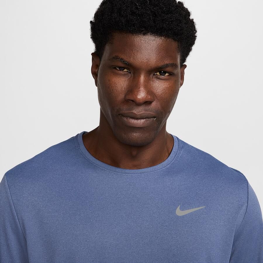 Nike Miler UV-hardlooptop met lange mouwen en Dri-FIT voor heren Blauw - Foto 3