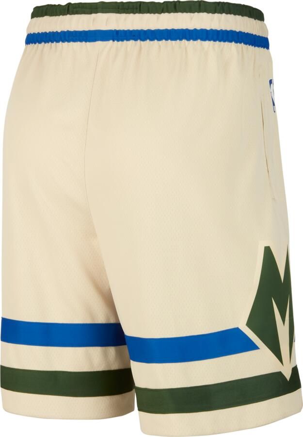 Nike Milwaukee Bucks City Edition Swingman NBA-herenshorts met Dri-FIT Bruin