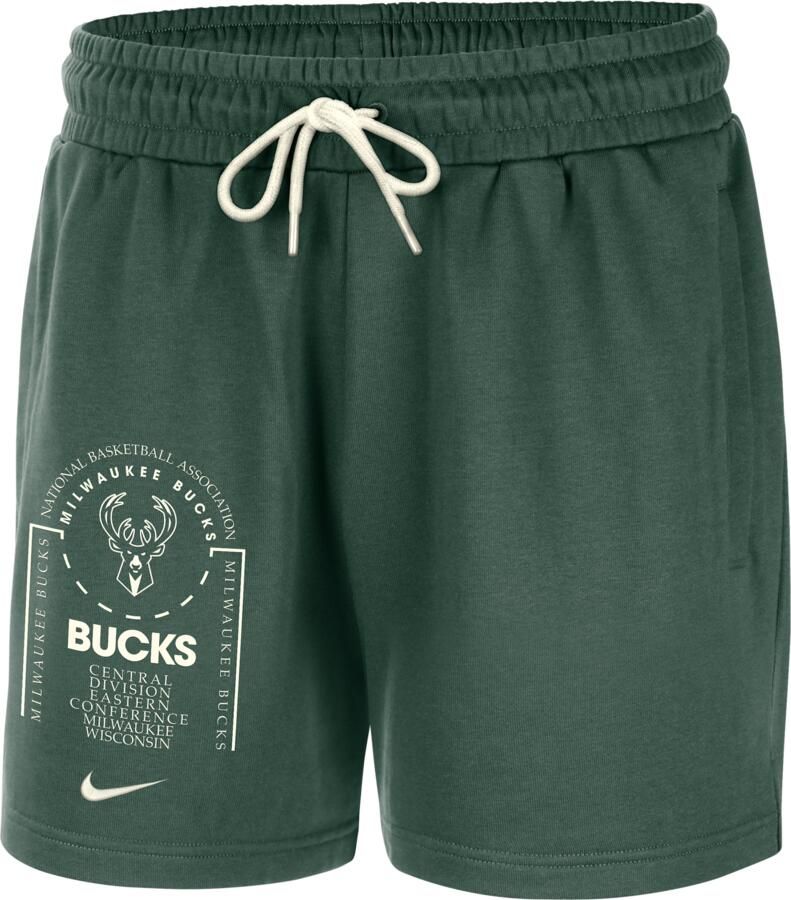 Nike Milwaukee Bucks Club Courtside NBA-fleeceshorts voor heren Groen