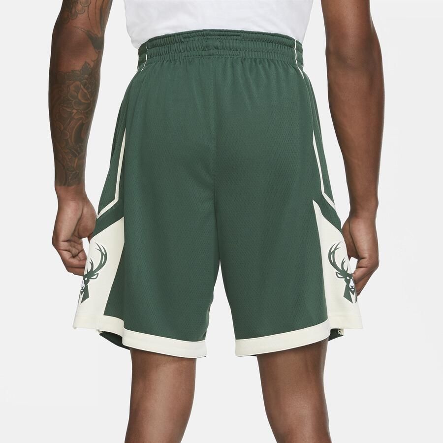 Nike Milwaukee Bucks Icon Edition Swingman NBA-herenshorts Groen