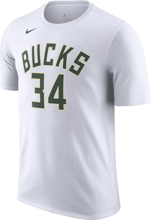 Nike Giannis Antetokounmpo NBA Tee White Heren - Foto 5