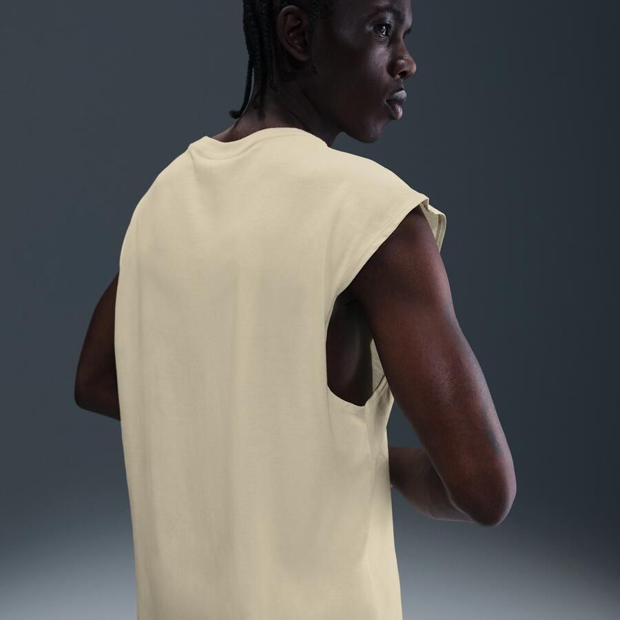 Nike mouwloos hardloopshirt voor heren Wit