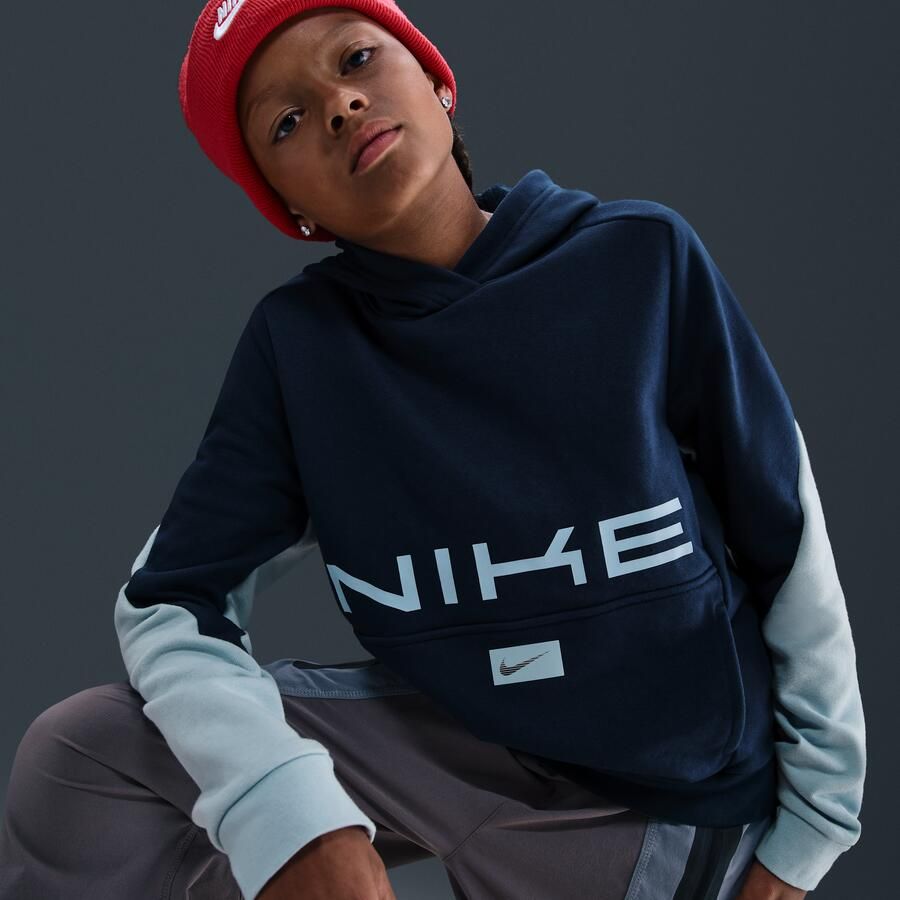 Nike Multi Dri-FIT fleecehoodie voor kids Blauw - Foto 2