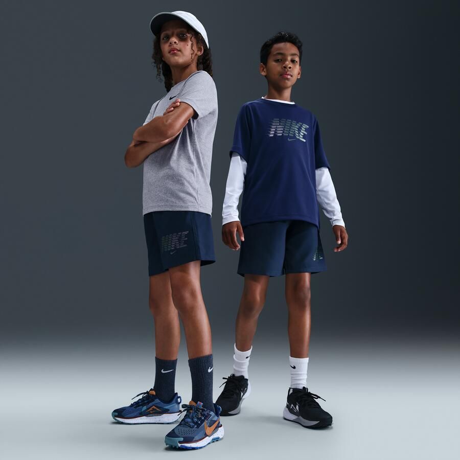 Nike Multi Dri-FIT geweven shorts voor jongens Blauw - Foto 4