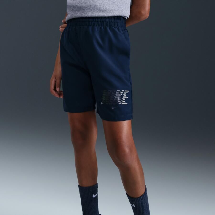 Nike Multi Dri-FIT geweven shorts voor jongens Blauw - Foto 2