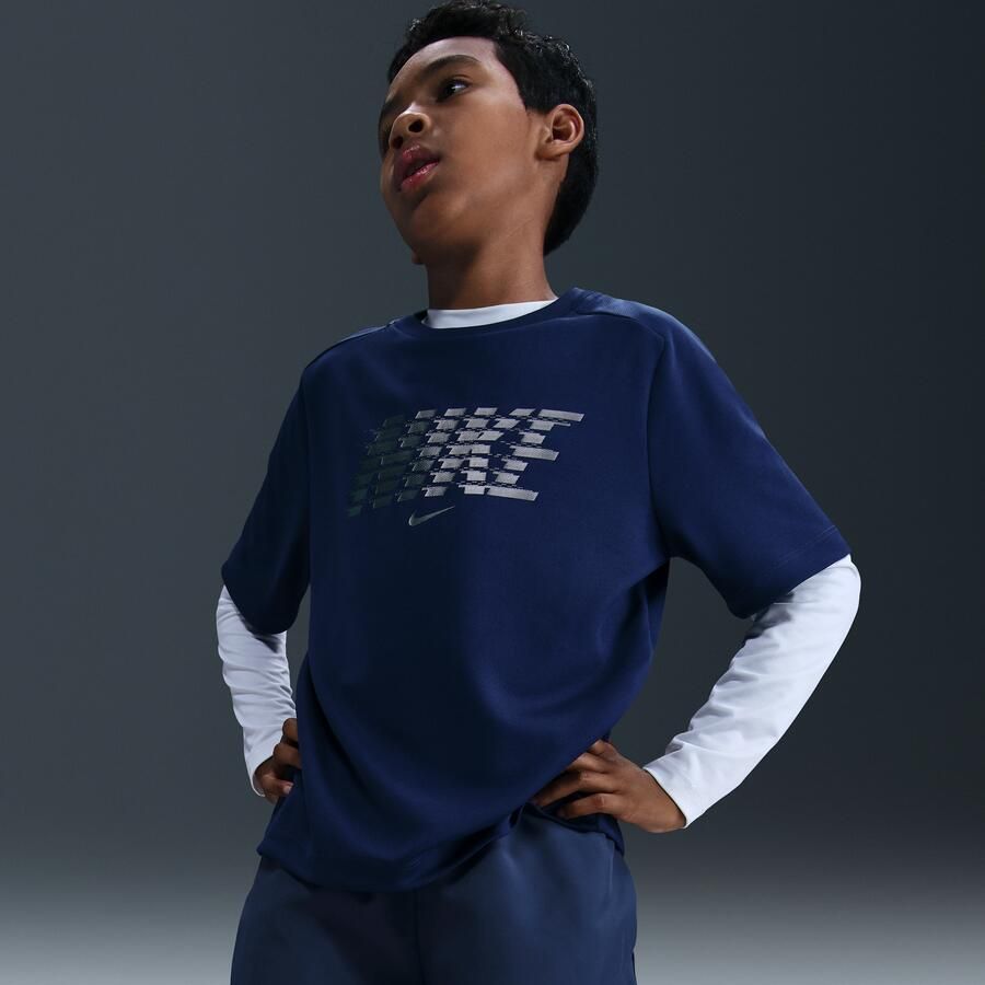 Nike Multi Dri-FIT geweven shorts voor jongens Blauw - Foto 3