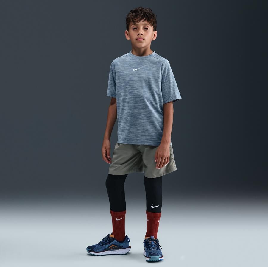 Nike Multi Dri-FIT top met korte mouwen voor kids Blauw - Foto 3