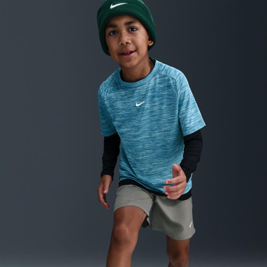 Nike Multi Dri-FIT top met korte mouwen voor kids Blauw - Foto 2