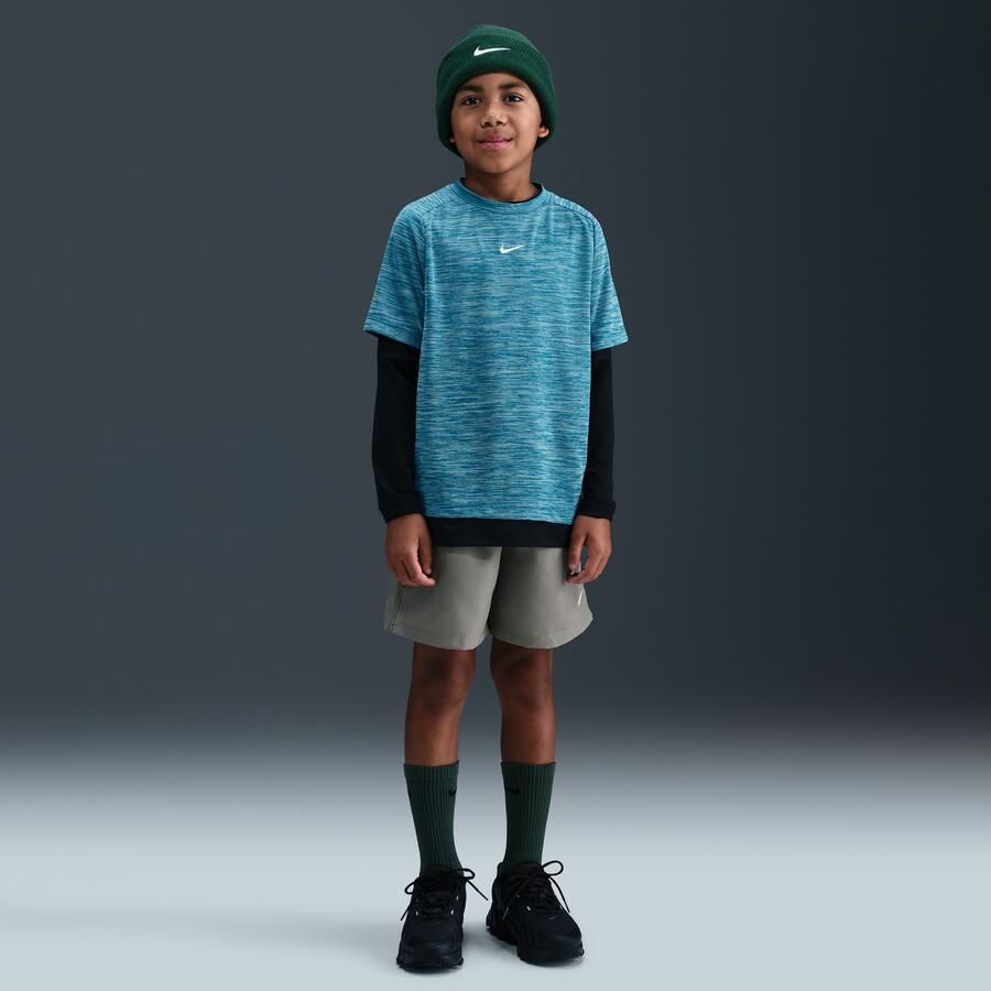 Nike Multi Dri-FIT top met korte mouwen voor kids Blauw - Foto 3