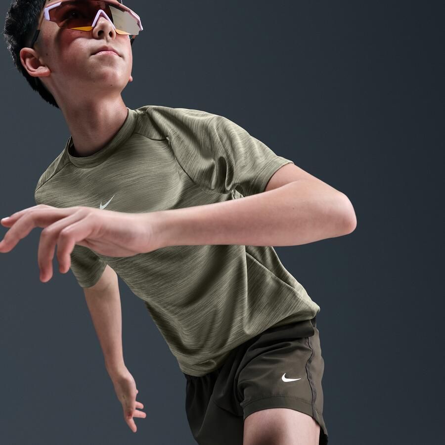 Nike Multi Dri-FIT top met korte mouwen voor kids Groen - Foto 2