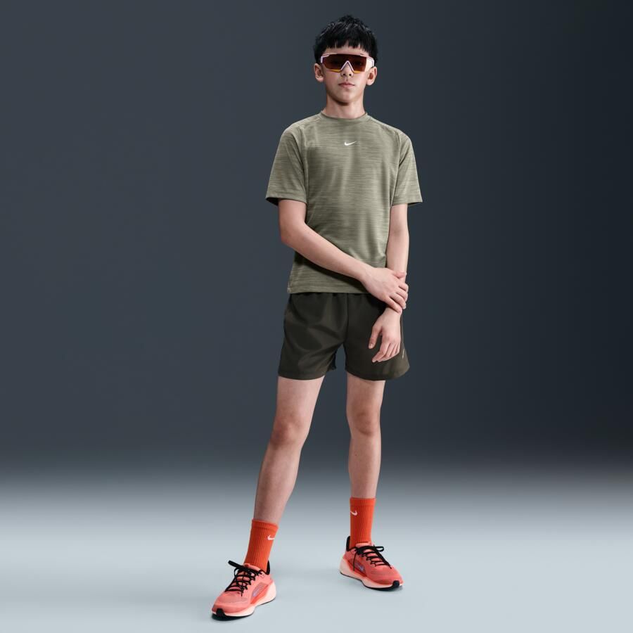 Nike Multi Dri-FIT top met korte mouwen voor kids Groen - Foto 3