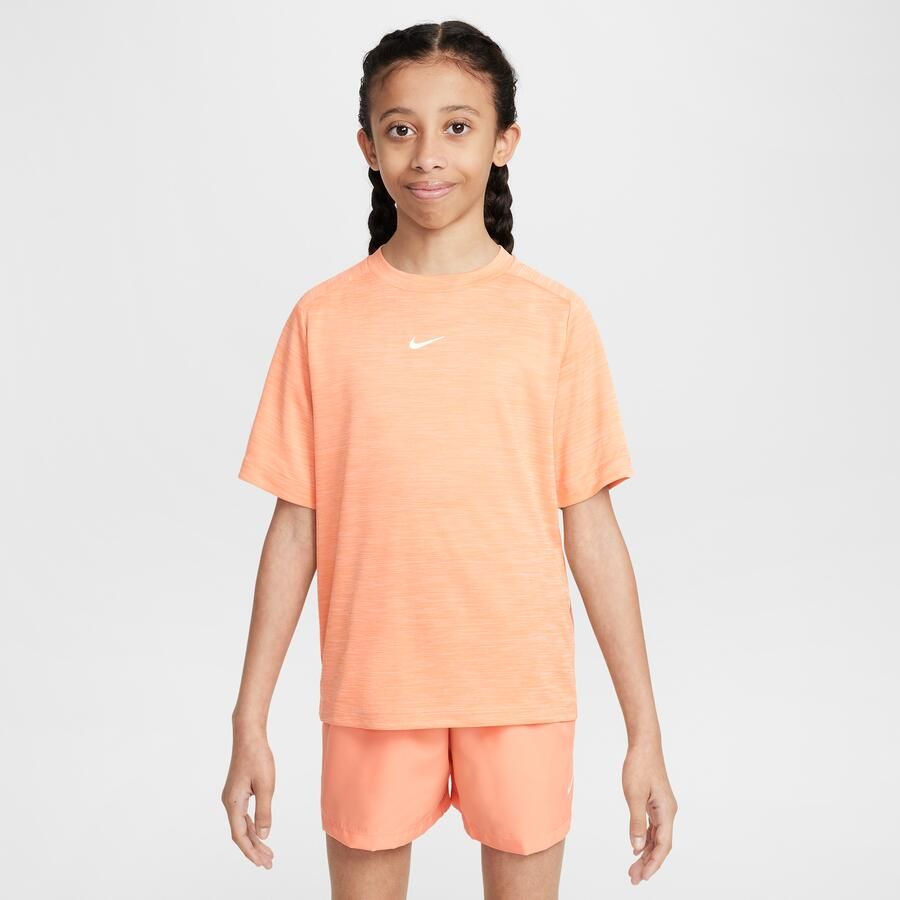 Nike Multi Dri-FIT top met korte mouwen voor kids Oranje - Foto 4