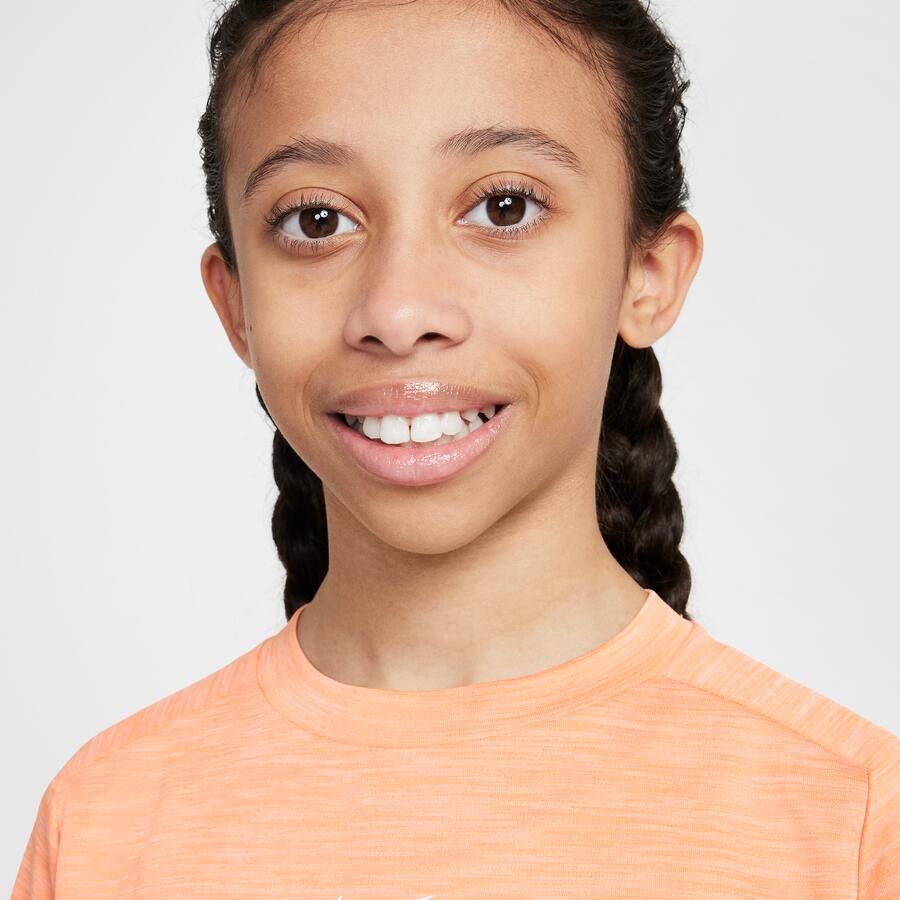 Nike Multi Dri-FIT top met korte mouwen voor kids Oranje - Foto 2