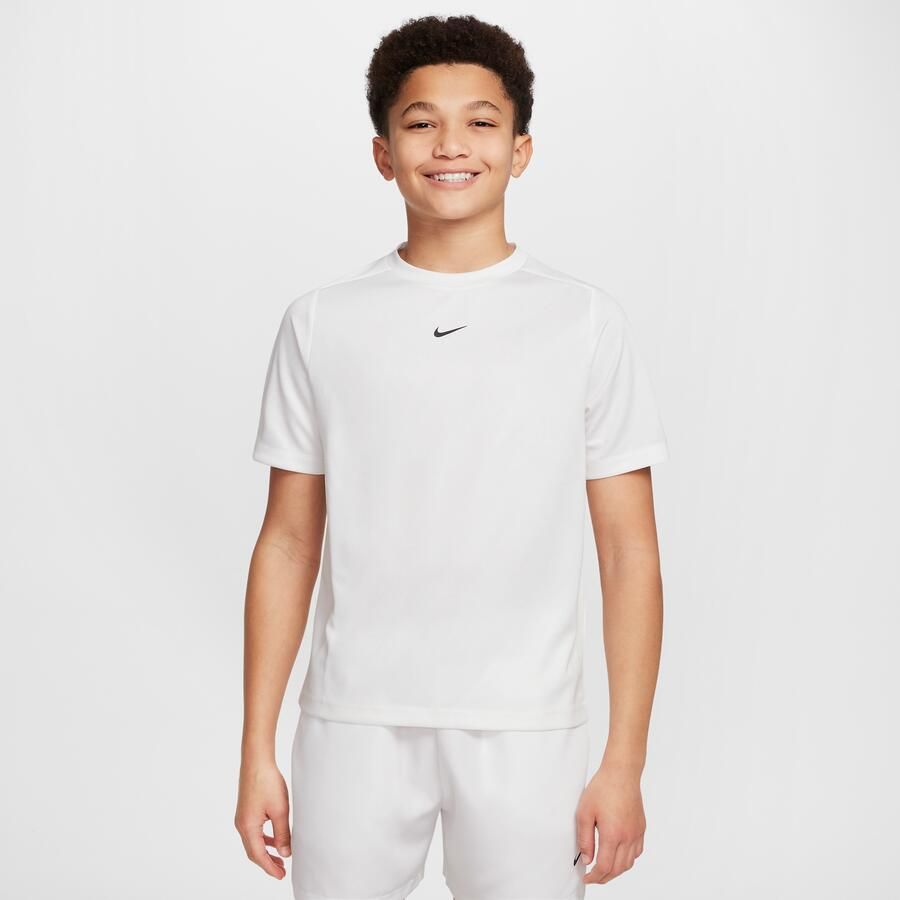 Nike Multi Dri-FIT top met korte mouwen voor kids Wit - Foto 3