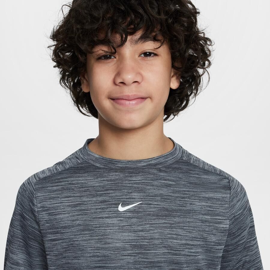 Nike Multi Dri-FIT top met korte mouwen voor kids Zwart