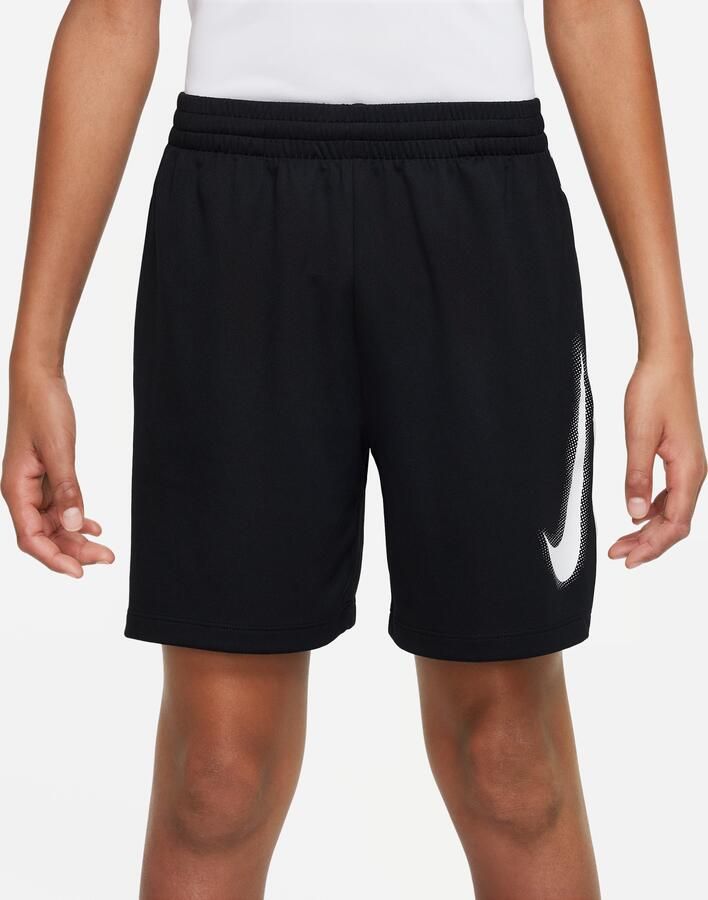 Nike Multi Dri-FIT trainingsshorts met graphic voor jongens Zwart - Foto 2