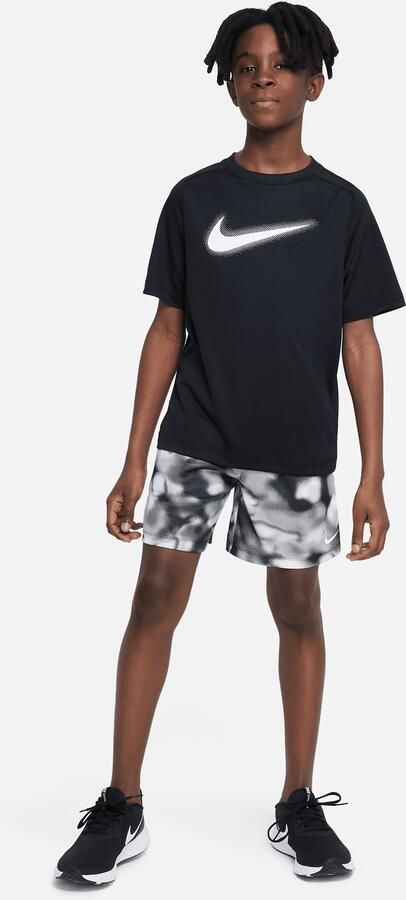 Nike Multi Dri-FIT trainingstop met graphic voor jongens Zwart - Foto 2