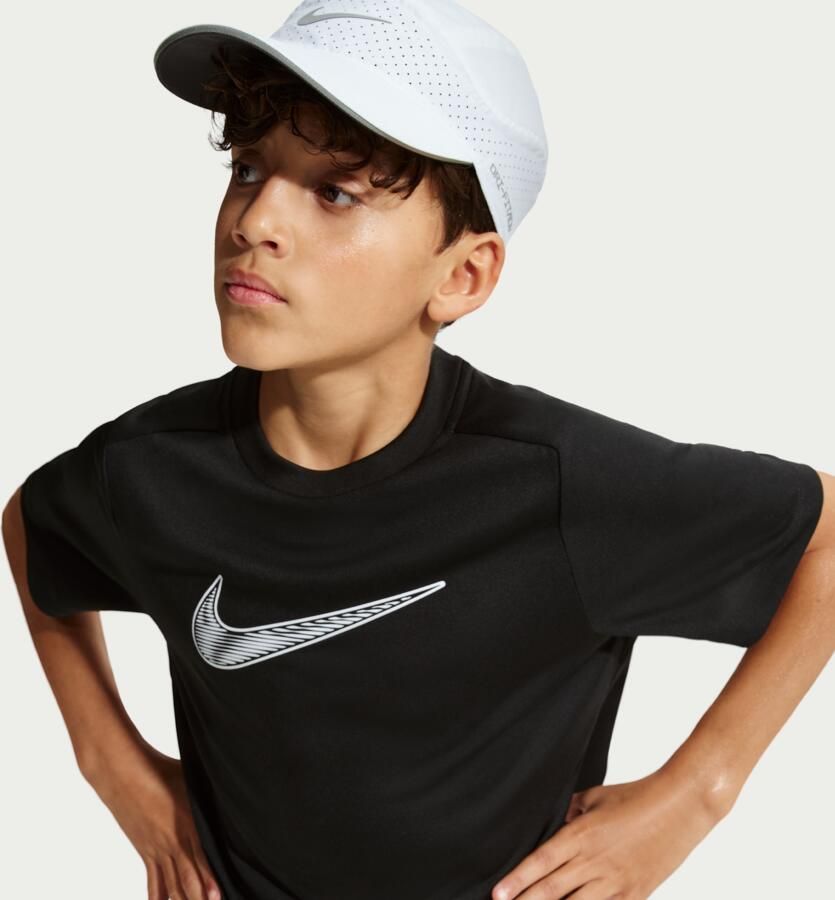 Nike Multi DRI-FIT trainingstop met korte mouwen voor jongens Zwart - Foto 4