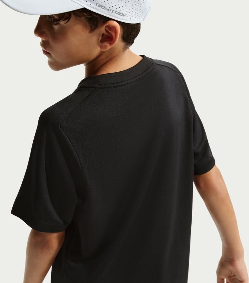 Nike Multi DRI-FIT trainingstop met korte mouwen voor jongens Zwart - Foto 2