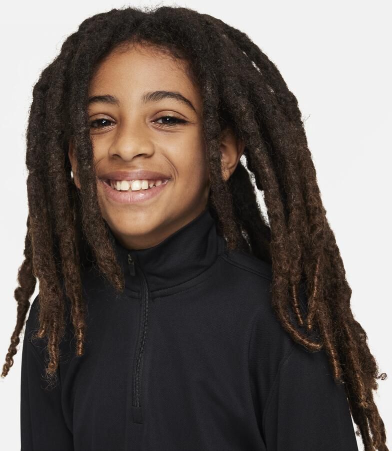 Nike Multi Dri-FIT UV jongenstop met halflange rits en lange mouwen Zwart - Foto 2