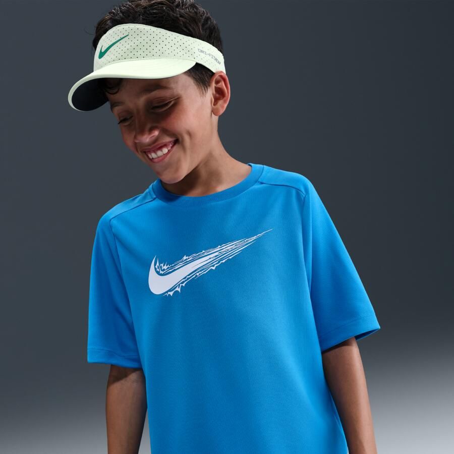 Nike Multi stop met Dri-FIT en korte mouwen Blauw - Foto 4