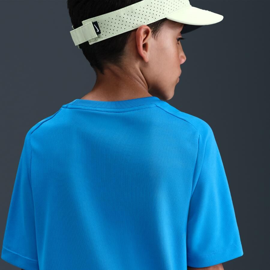 Nike Multi stop met Dri-FIT en korte mouwen Blauw
