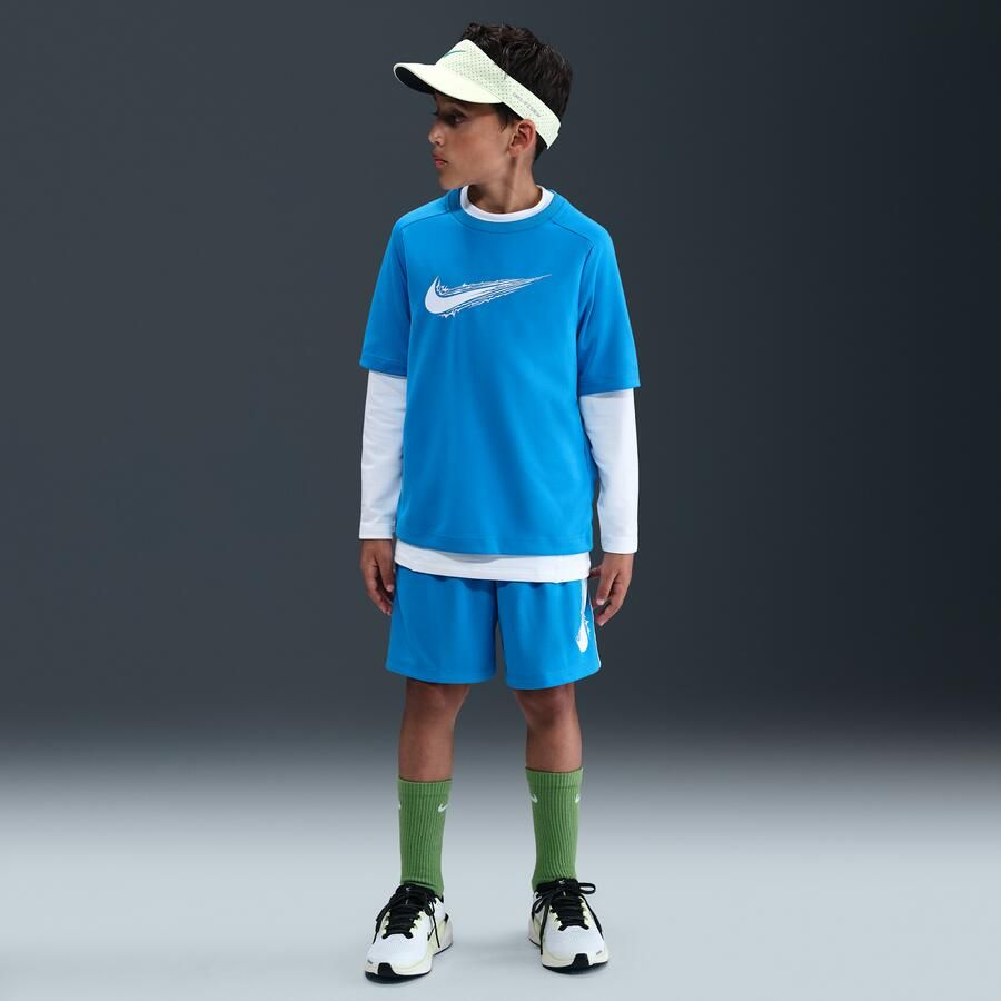 Nike Multi stop met Dri-FIT en korte mouwen Blauw - Foto 3