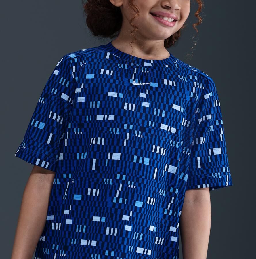 Nike Multi jongenstop met Dri-FIT en korte mouwen Blauw - Foto 3