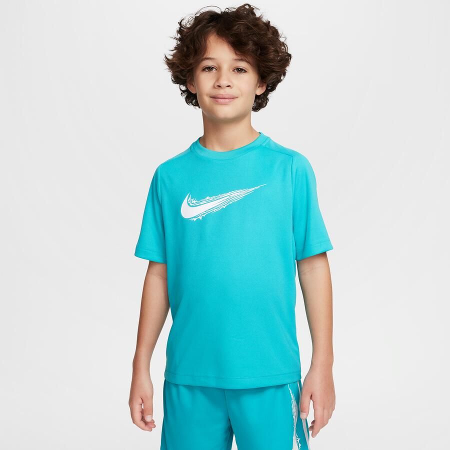 Nike Multi jongenstop met Dri-FIT en korte mouwen Groen - Foto 3
