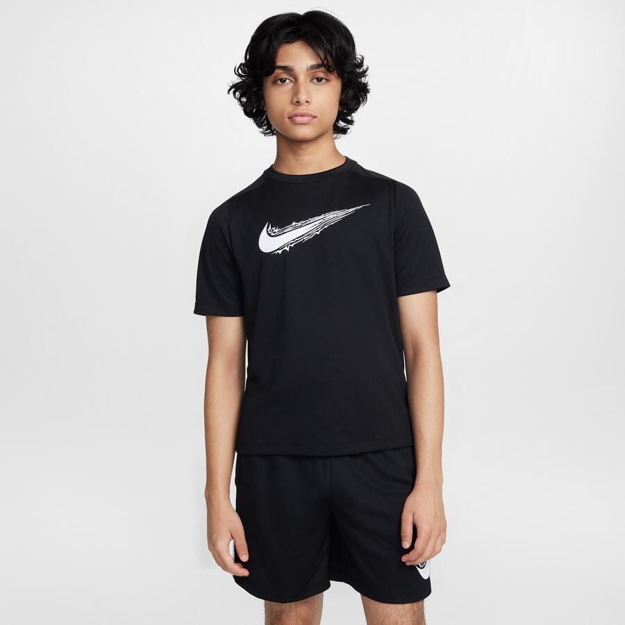 Nike Multi jongenstop met Dri-FIT en korte mouwen Zwart - Foto 3